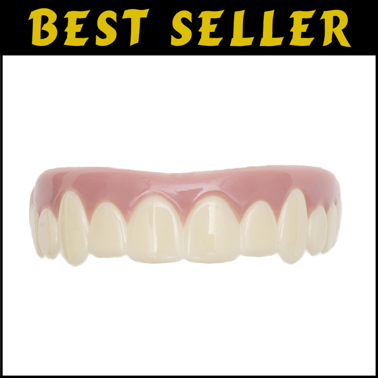 Flexible 2-Pack Premium Cosmetic Upper Teeth - Small Size for Flawless Smile