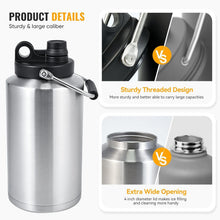 Load image into Gallery viewer, Wide Mouth Insulated Gallon Bottle - Sweatproof and Stylish Hydration Solution