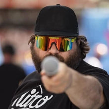 Load image into Gallery viewer, Heavy-Duty Wide Fit Sunglasses with Retro Flair – Perfect for Active Lifestyles