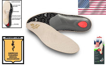 Load image into Gallery viewer, Full Length Handmade Leather Insoles for Comfort and Plantar Fasciitis Support