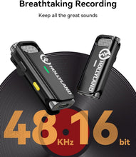 Load image into Gallery viewer, Active Noise Cancelling Lavalier Mic - 32H Battery, Ideal for iPhone/iPad Users