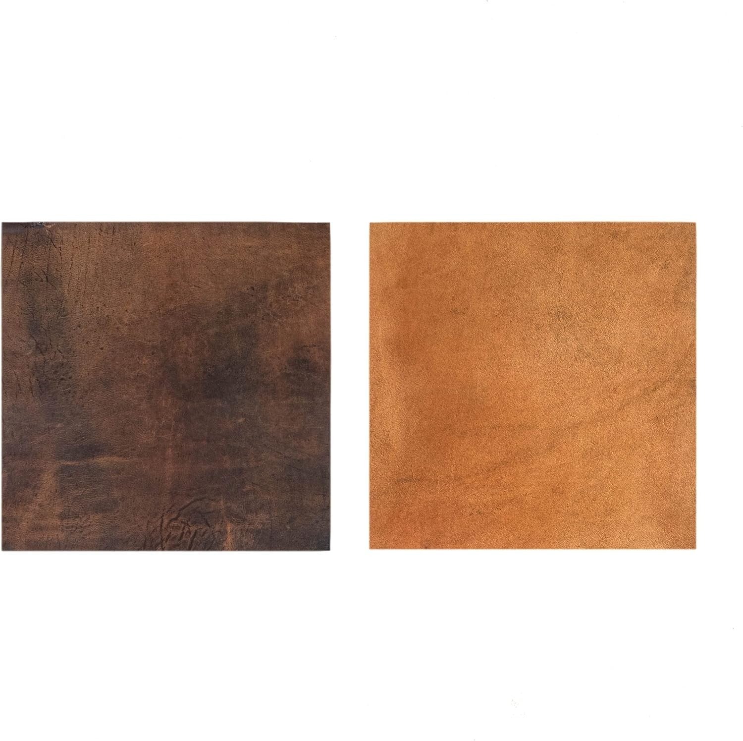 Soft Antique Brown Leather Crafting Sheets - Set of 4 Ideal for DIY Projects