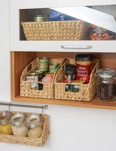 Load image into Gallery viewer, Natural Handwoven Storage Baskets for Pantry, Kitchen &amp; Living Room - 2 Pack