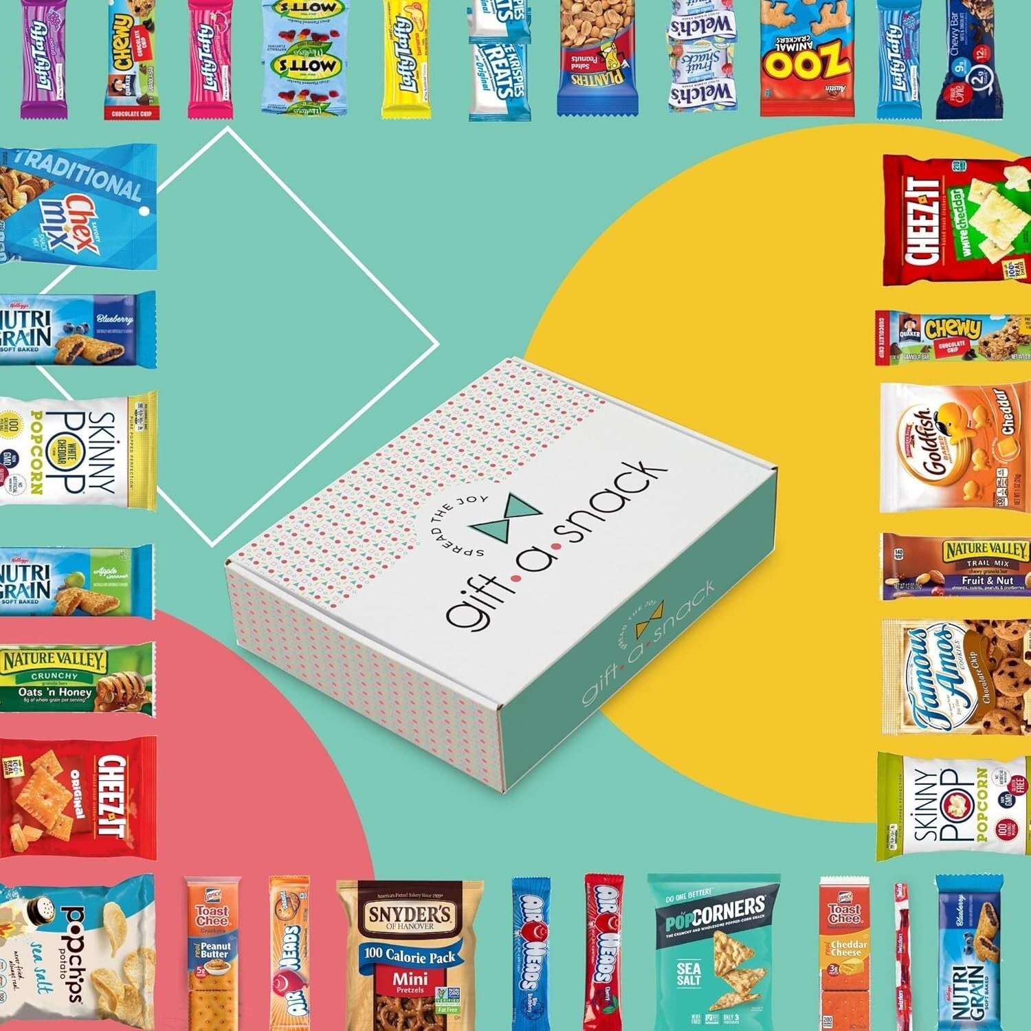 Deluxe Snack Box Care Package with Greeting Card - 150 Sweet & Savory Treats