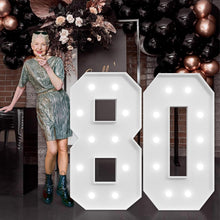 Load image into Gallery viewer, Modern 4ft Number 80 Party Decor with Easy Assembly – Perfect for All Seasons
