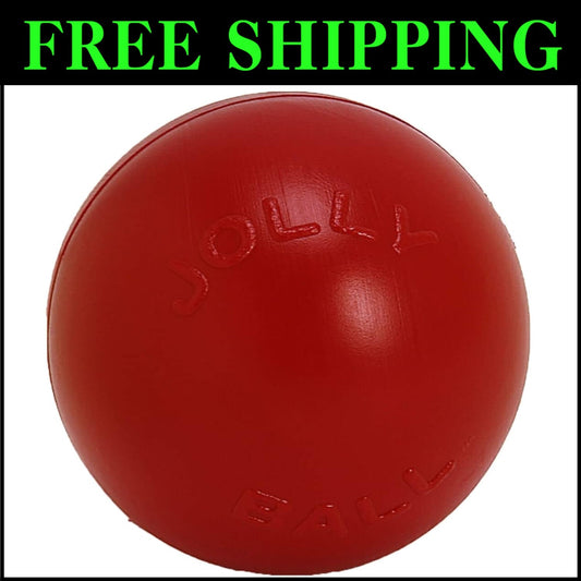 USA-Made Push-n-Play 14-Inch Dog Ball - Interactive Toy for Active Dogs