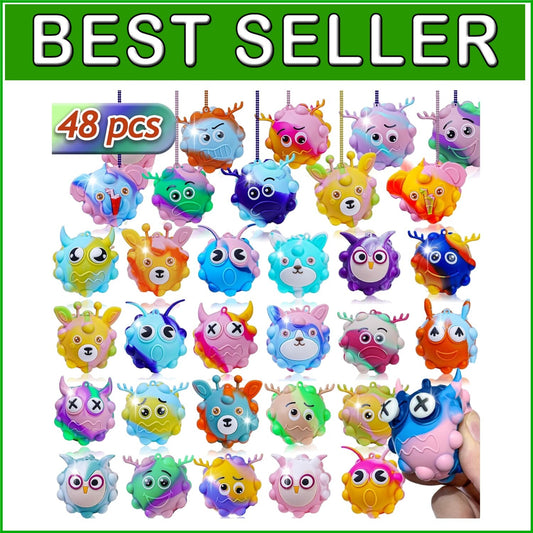 Vibrant 3D Stress Ball Fidget Toys, Perfect for Parties and Easter Baskets