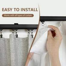 Load image into Gallery viewer, Silent and Smooth 6ft Ceiling Curtain Track - Heavy-Duty Room Divider Rails