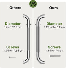 Load image into Gallery viewer, Elegant 24 Inch Chrome Grab Bar Set - Anti-Slip Handrails for Enhanced Safety