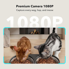 Load image into Gallery viewer, Stylish Automatic Pet Feeder with 1080P Camera &amp; Audio for Cats &amp; Dogs - Black