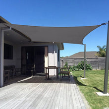 Load image into Gallery viewer, 10' X 20' Charcoal Sun Shade Sail - High Density UV Protection for Patio &amp; Deck
