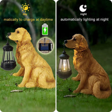 Load image into Gallery viewer, Weatherproof Golden Retriever Solar LED Garden Decor - Perfect Housewarming Gift