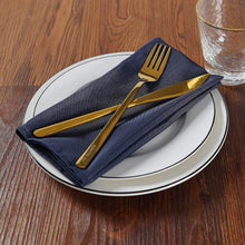 Load image into Gallery viewer, Stylish Navy Solid Cloth Napkins 50PCS - 17x17'' for Weddings &amp; Celebrations