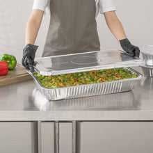 Load image into Gallery viewer, Heavy-Duty Foil Pan Lids for Steam Tables: 25 Disposable, Freezer-Safe Covers