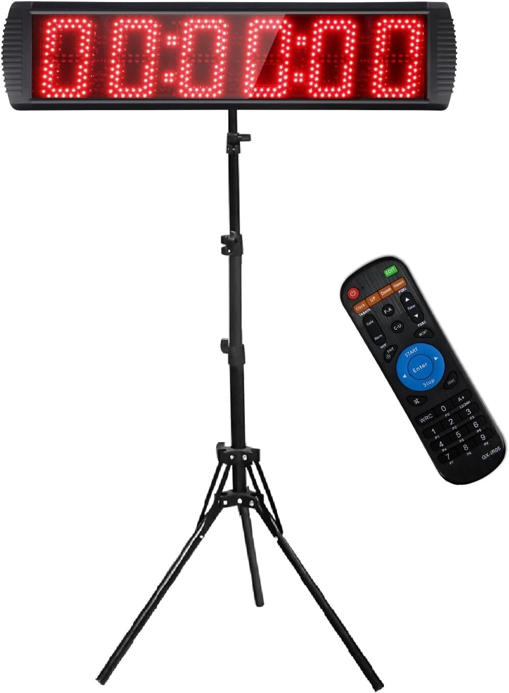 Professional Remote Control LED Race Clock - Essential Timing Tool for Events