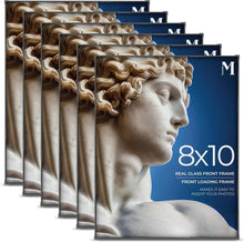 Load image into Gallery viewer, Versatile Set of 6 Black 8x10 Picture Frames for Portrait &amp; Landscape Display