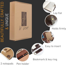 Load image into Gallery viewer, Refillable Genuine Leather A5 Journal with 400 Pages for Writers and Students