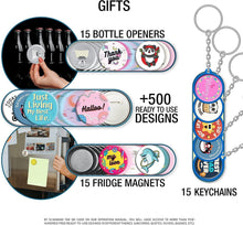 Load image into Gallery viewer, Versatile Button Maker Machine - Create 500 Custom Pins, Keychains &amp; Gift Items