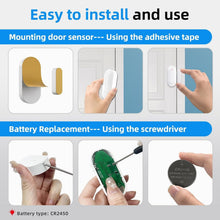 Load image into Gallery viewer, Wireless Door Sensor Chime - 800ft Range with 20 Alerts and Adjustable Volume