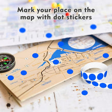Load image into Gallery viewer, 3/4 Inch Blue Color Coding Stickers - Perfect for Inventory and Craft Projects