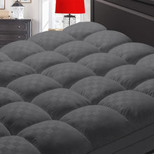 Load image into Gallery viewer, Microfiber Queen Mattress Pad - Extra Thick &amp; Breathable with Quilted Design