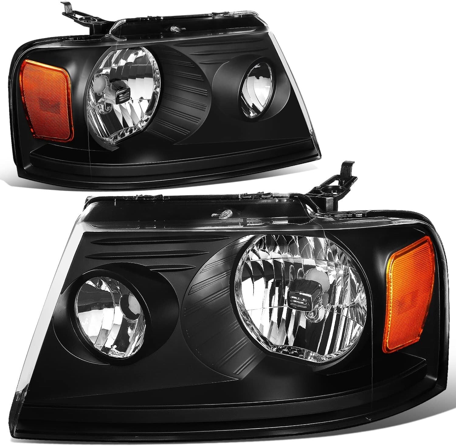 Plug-n-Play Reflector Beam Headlights for F150 2004-2008, Mark LT 2006-2008