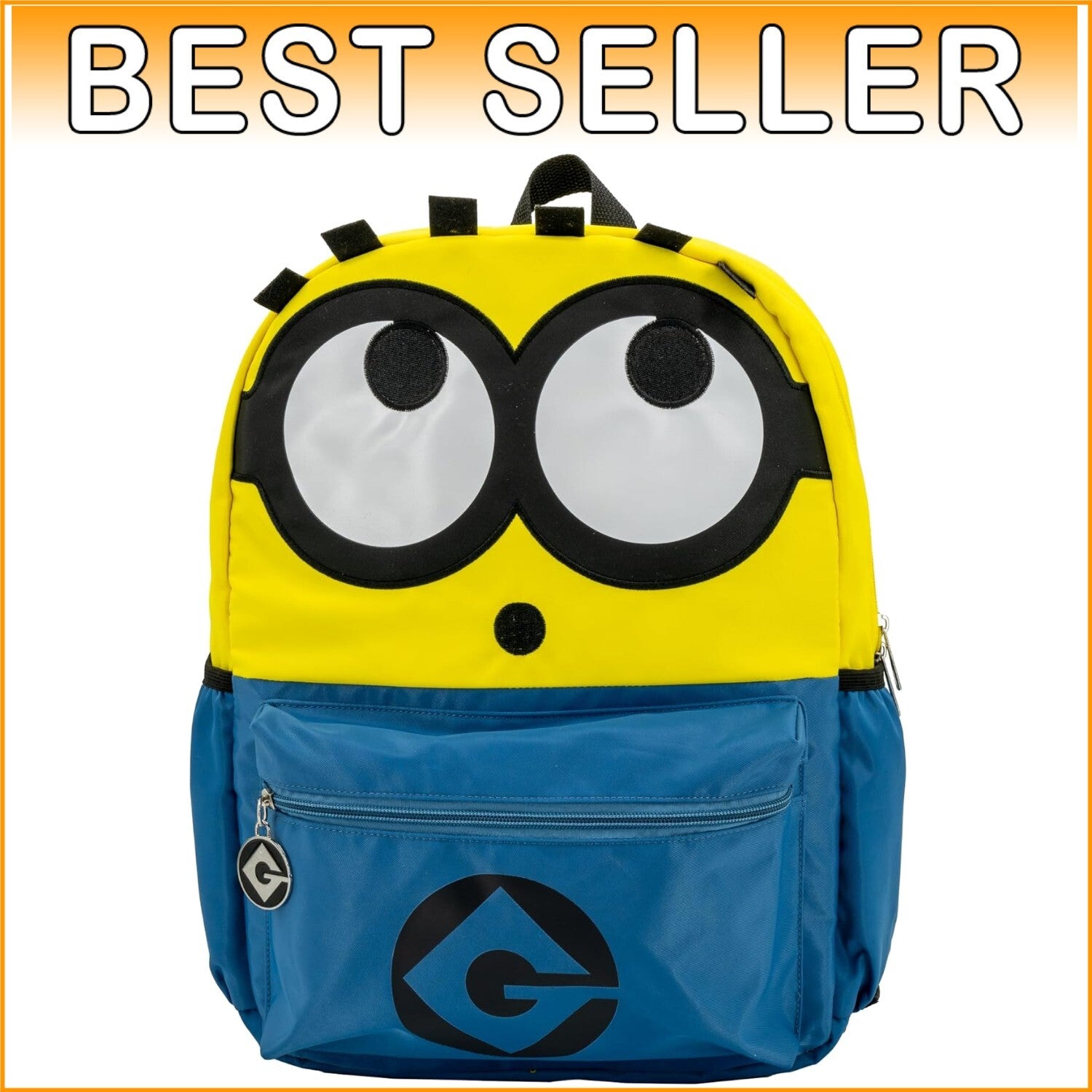 16 Inch Kids Minions Schoolbag with Adjustable Straps - Stylish & Fun Accessory