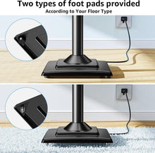 Load image into Gallery viewer, Sleek 34" to 43.3" Adjustable Speaker Stands with Concealed Cables – Alloy Steel
