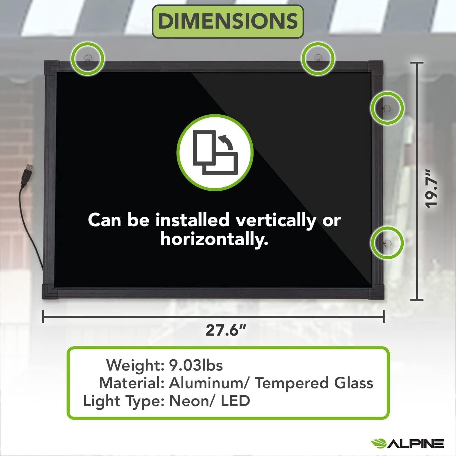 Illuminated Dry Erase Board with 48 Unique Flash Styles - Ideal for Restaurants