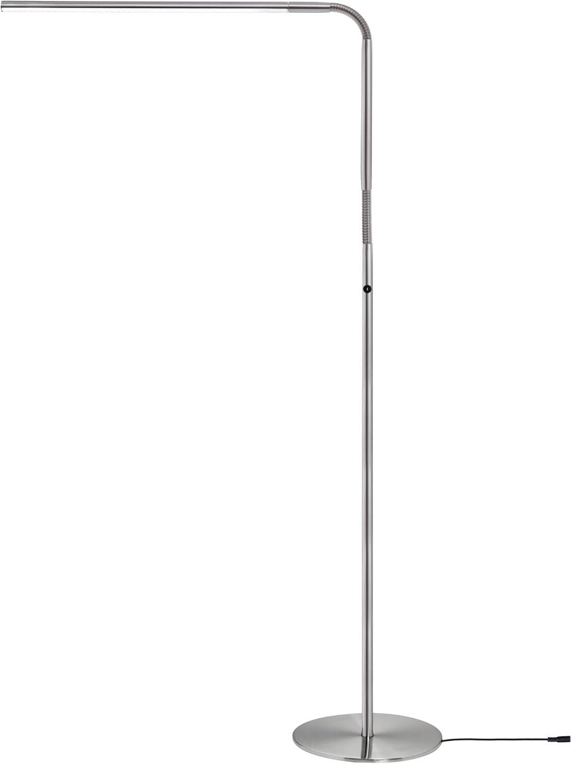 Versatile LED Floor Lamp with Flexible Joints & 4 Brightness Levels - Indoor Use