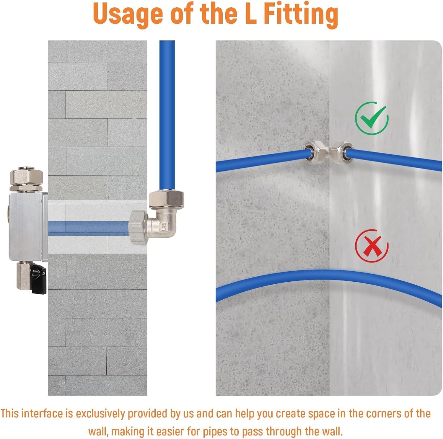 200ft Compressed Air Line Kit - Easy Install with Right Angle & Tee Fittings