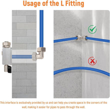 Load image into Gallery viewer, 200ft Compressed Air Line Kit - Easy Install with Right Angle &amp; Tee Fittings