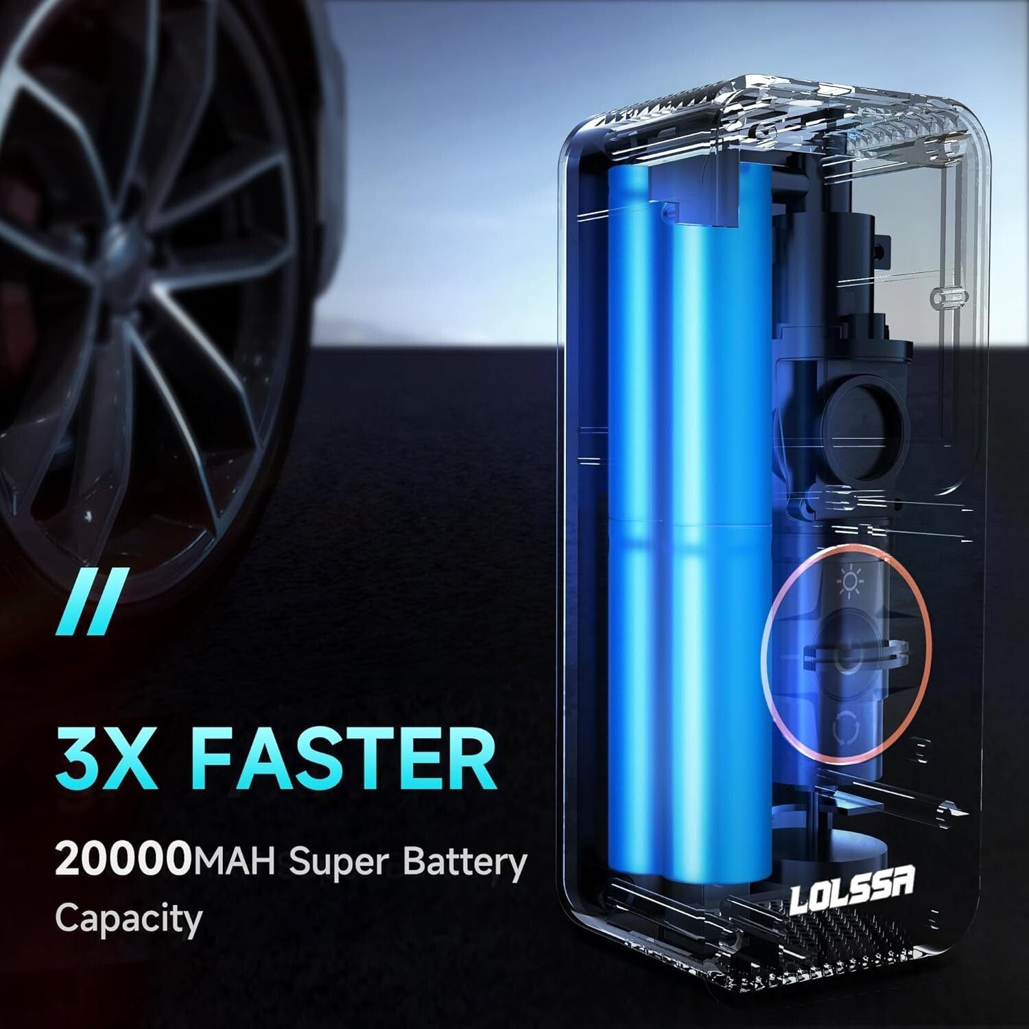 Dual-Use Portable Tire Inflator - Electric Air Pump for Car, Moto & Sports Gear