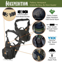 Load image into Gallery viewer, Ergonomic Fatboy Versipack - Stylish Nylon Sling Bag with Quick-Release Buckles