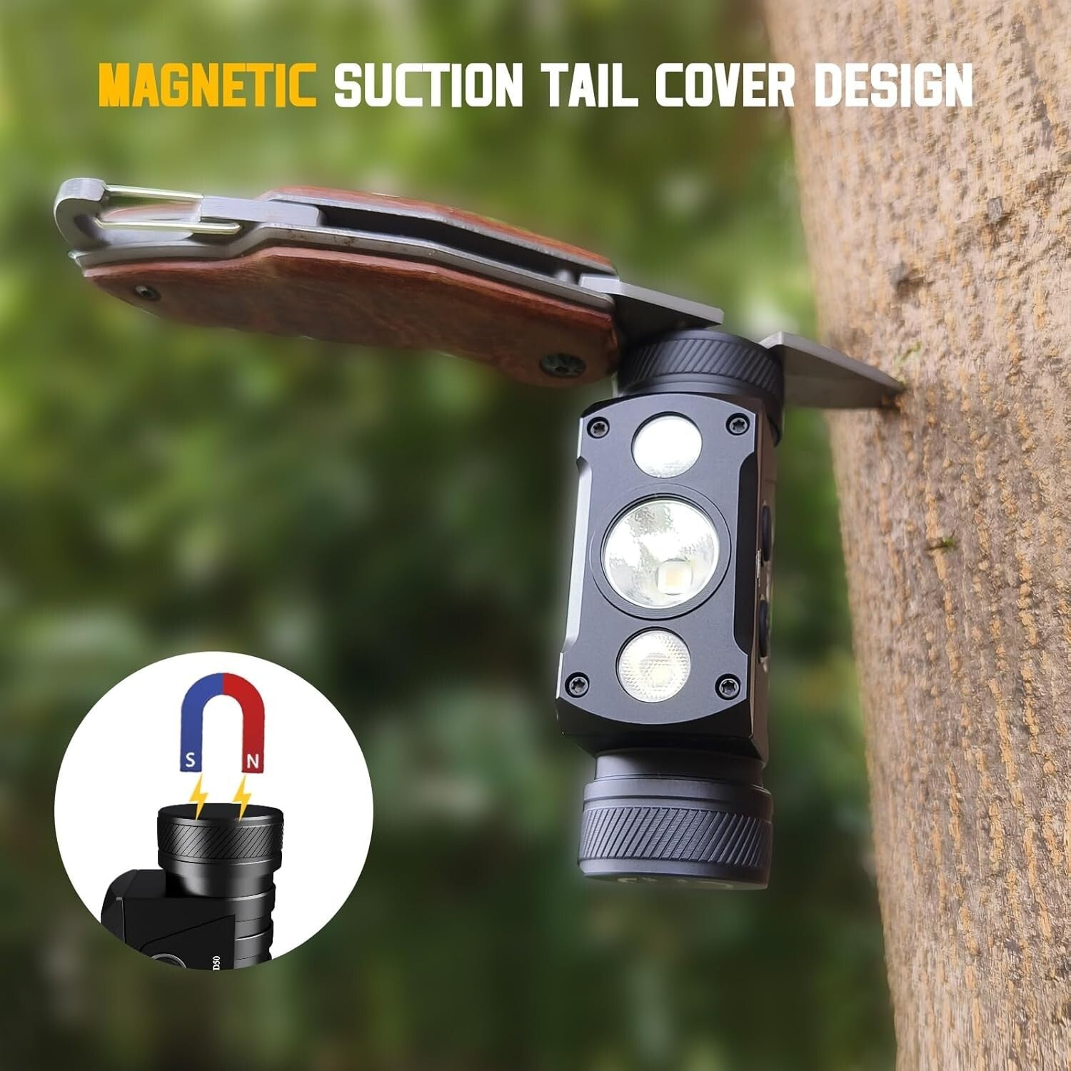 Adjustable 4000 Lumen LED Headlamp with Red Light & IP67 Waterproof Design