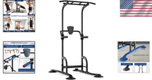 Load image into Gallery viewer, Durable Power Tower Fitness Equipment - Adjustable Height, Non-Slip Grip