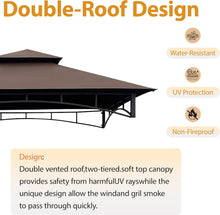 Load image into Gallery viewer, Rectangular Gazebo BBQ Canopy Replacement - Durable, Weather-Resistant Fabric