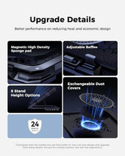 Load image into Gallery viewer, Gaming Laptop Cooling Pad with 5.5-Inch Fan &amp; RGB Lights - Adjustable 8 Heights