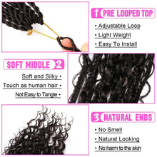 Load image into Gallery viewer, Goddess Boho Box Braids Crochet Hair - 30 Inch, 8 Packs for Effortless Style