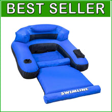 Load image into Gallery viewer, Luxurious Inflatable Pool Mattress for Adults &amp; Kids - Quick-Dry Fabric Comfort