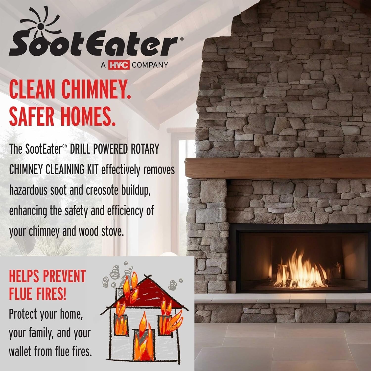 Trim-to-Fit Spinning Chimney Whip Kit - Your Ultimate Chimney Maintenance Tool