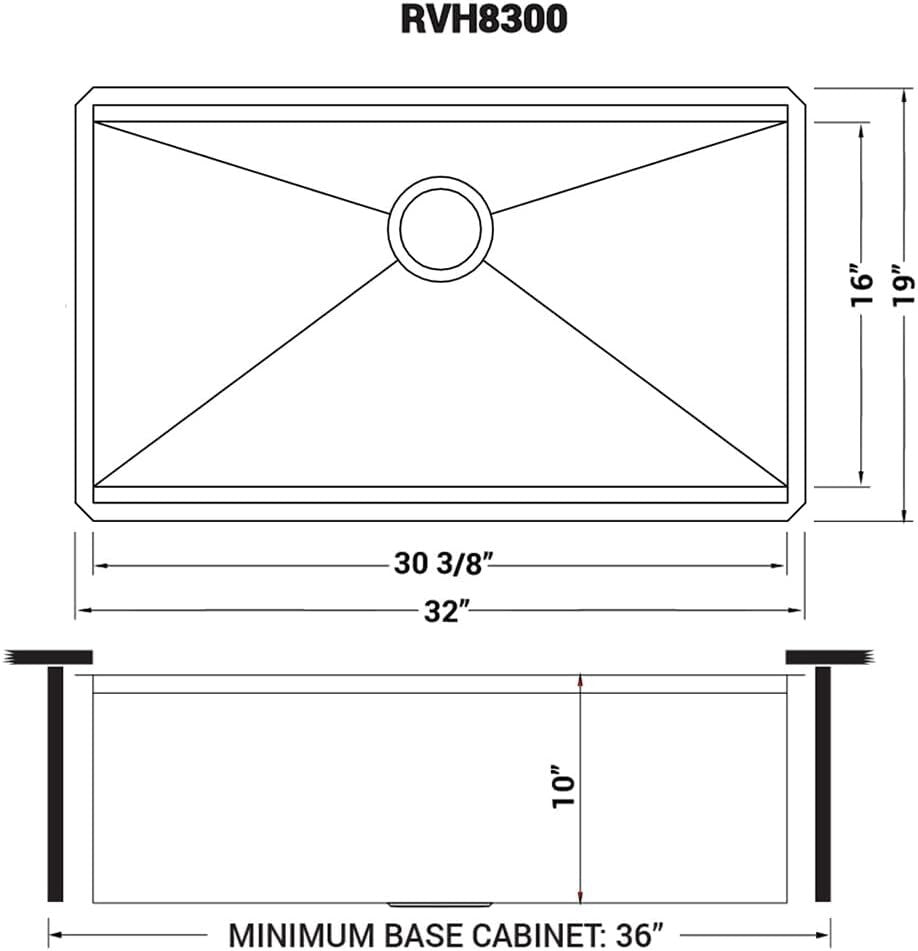 32-Inch Workstation Undermount Stainless Steel Kitchen Sink with Cutting Board
