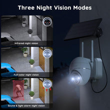 Load image into Gallery viewer, Color Night Vision Solar Security Camera with Adjustable Features for Outdoors