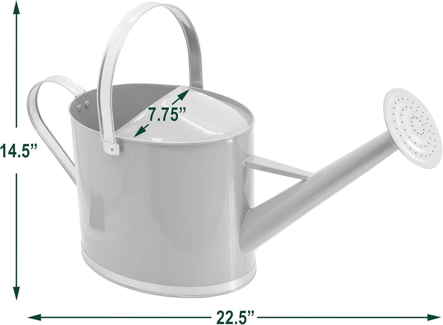 Durable Coral Watering Can - 1.8 Gallon, Perfect for Indoor Plants and Gardens