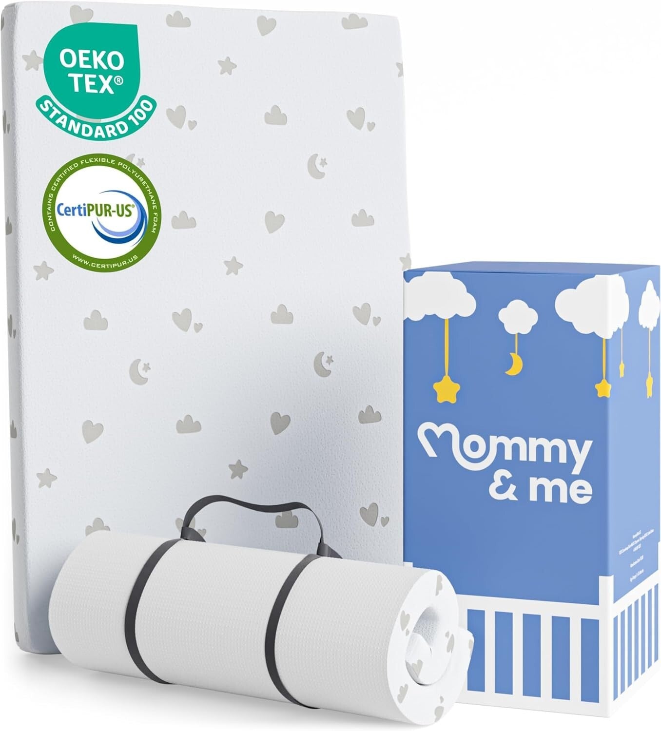 CertiPUR-Certified 38x26 Pack & Play Mattress with Removable Washable Cover