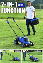 Load image into Gallery viewer, Lightweight 40V Electric Lawn Mower with Quick Fold Design &amp; 4.0Ah Battery