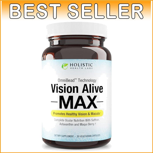 Vision Alive Max: Natural Eye Health Supplement with 8 Ingredients, 30 Capsules