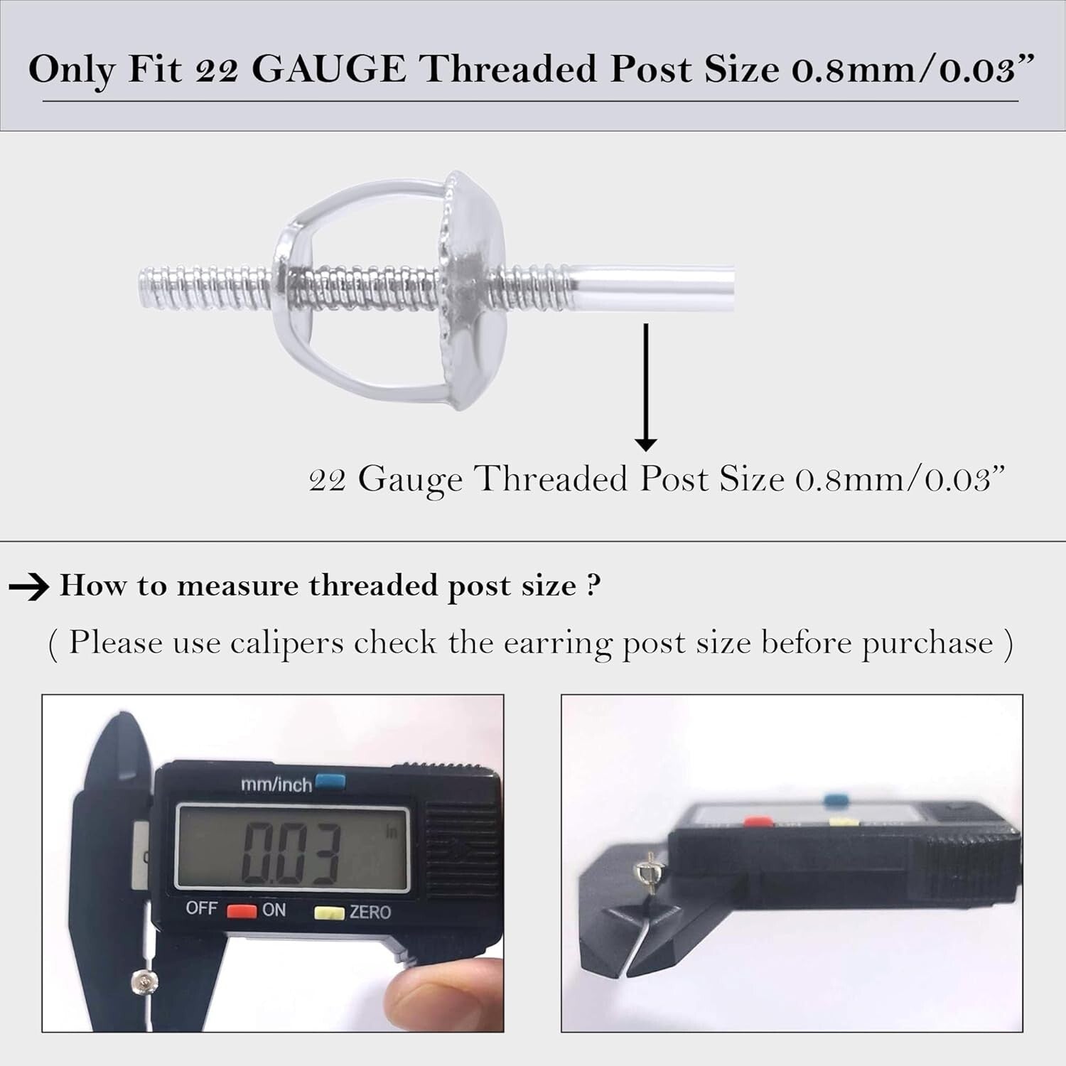 Customized Gold Screw Back Earring Backings - Perfect for Every Style