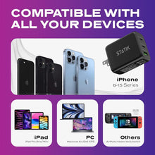 Load image into Gallery viewer, Compact 65W GaN Charger with 3 Ports - Fast Charging for Devices Everywhere