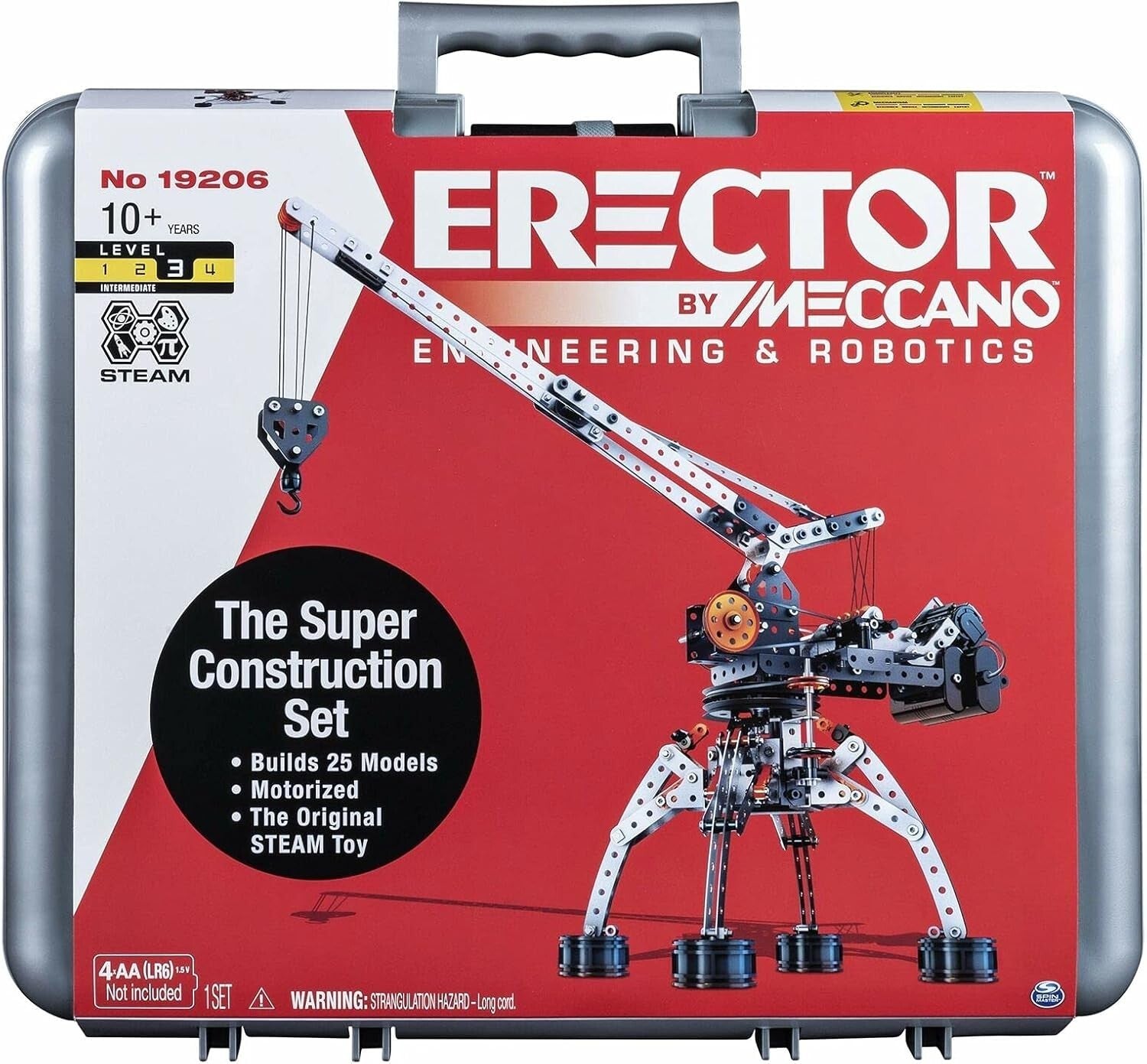 Erector Super Construction Set: 25 Models & Motorized Crane for Young Engineers